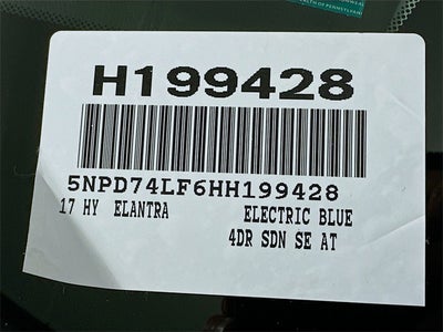 2017 Hyundai Elantra SE