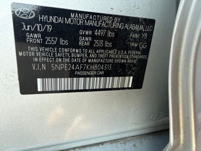 2019 Hyundai Sonata SE