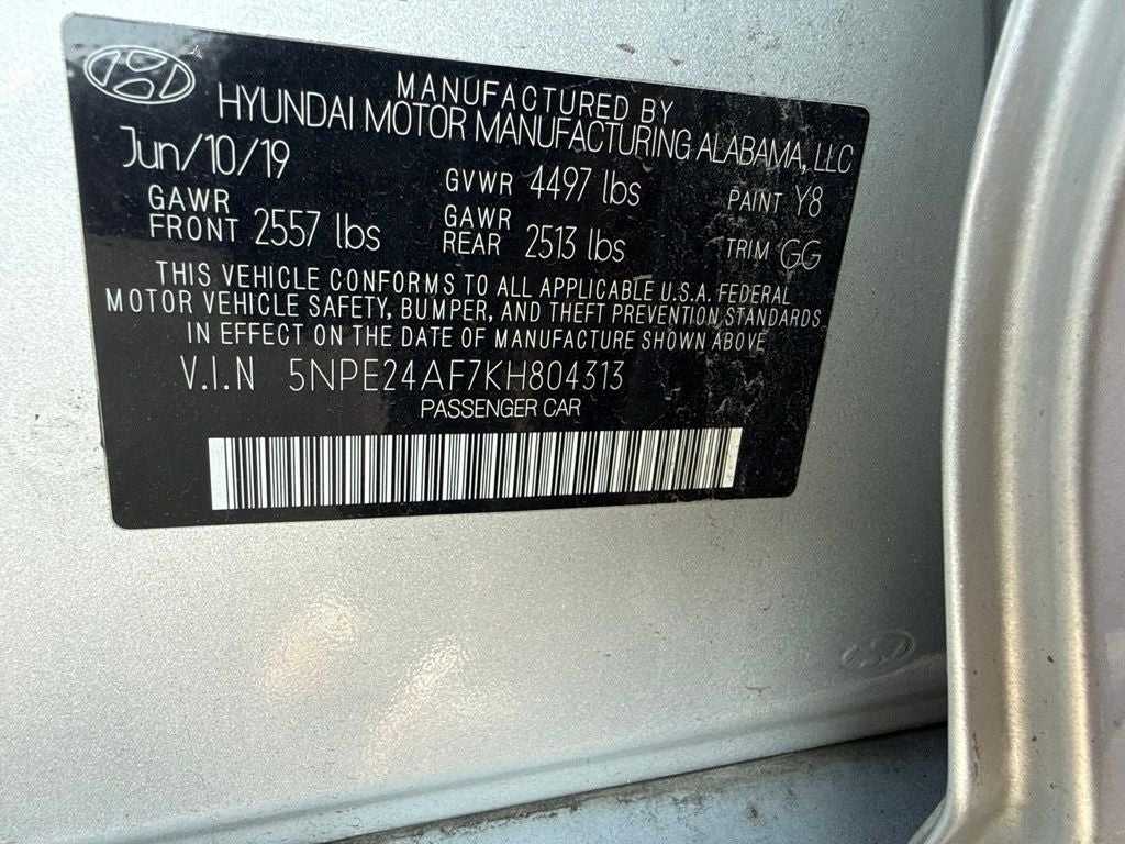 2019 Hyundai Sonata SE