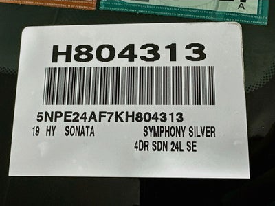 2019 Hyundai Sonata SE