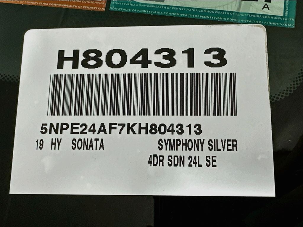 2019 Hyundai Sonata SE