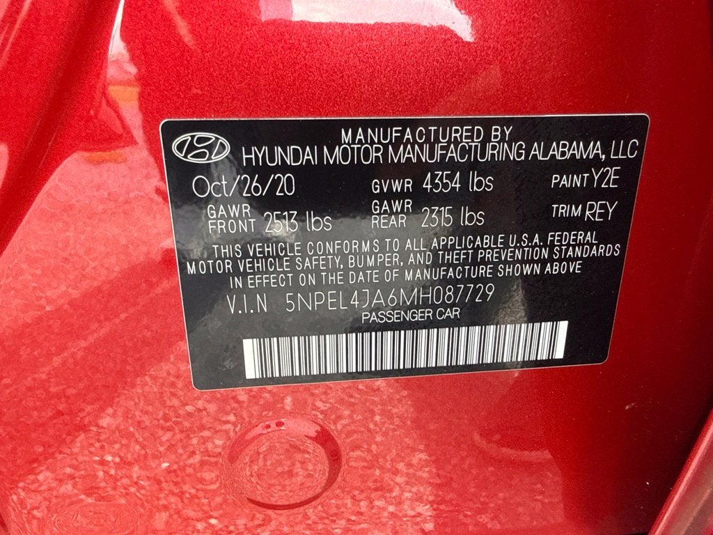 2021 Hyundai Sonata SEL