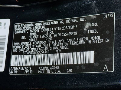 2022 Toyota Highlander Hybrid Bronze Edition