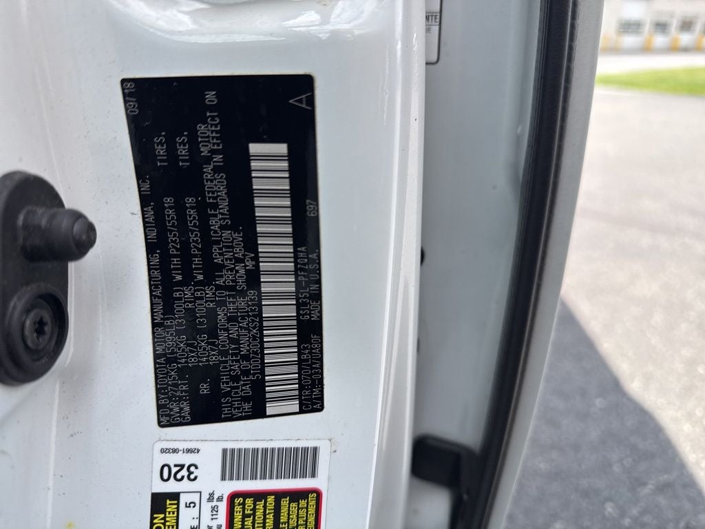 2019 Toyota Sienna Limited Premium 7 Passenger