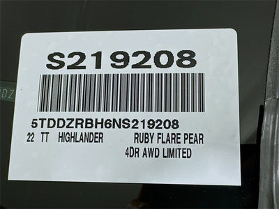 2022 Toyota Highlander Limited