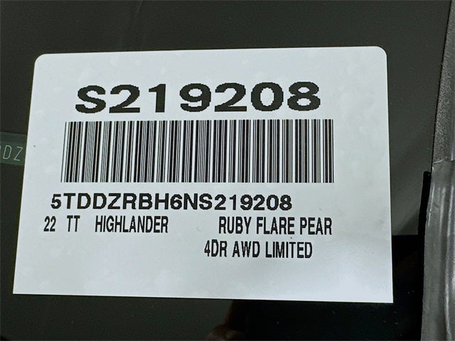 2022 Toyota Highlander Limited