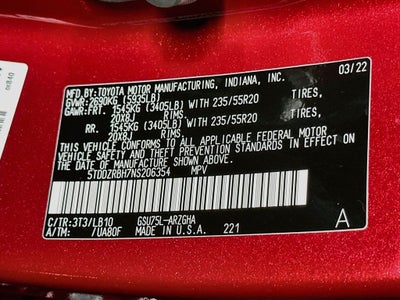 2022 Toyota Highlander Limited