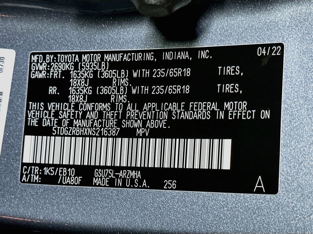 2022 Toyota Highlander XLE
