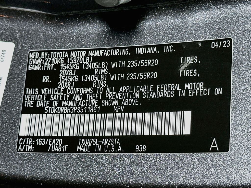 2023 Toyota Highlander XSE