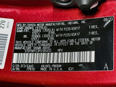 2023 Toyota Sienna XLE 7 Passenger