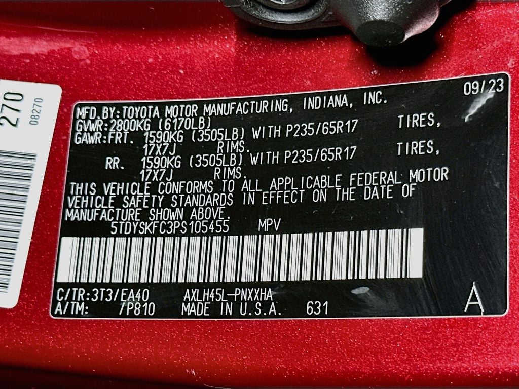 2023 Toyota Sienna XLE 7 Passenger