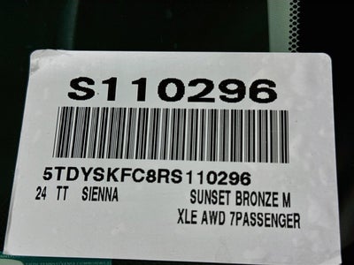 2024 Toyota Sienna XLE 7 Passenger