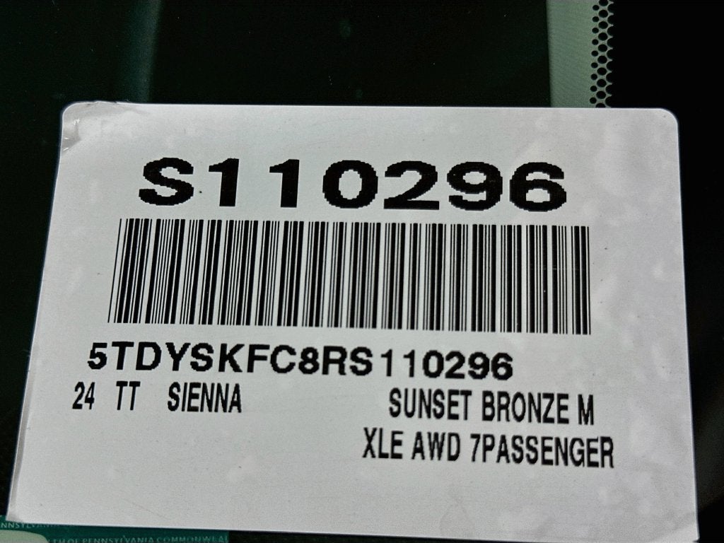 2024 Toyota Sienna XLE 7 Passenger