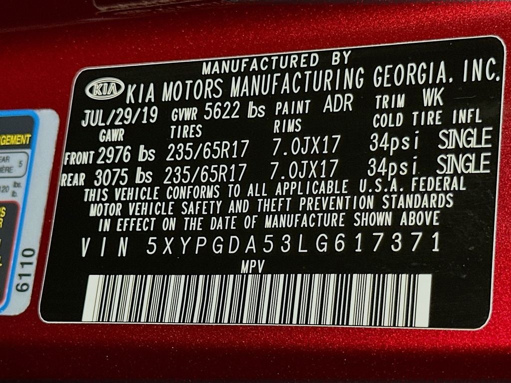 2020 Kia Sorento LX
