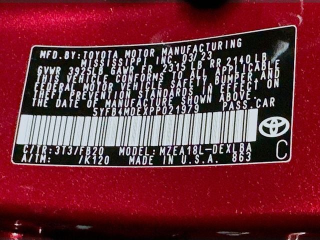 2023 Toyota Corolla LE