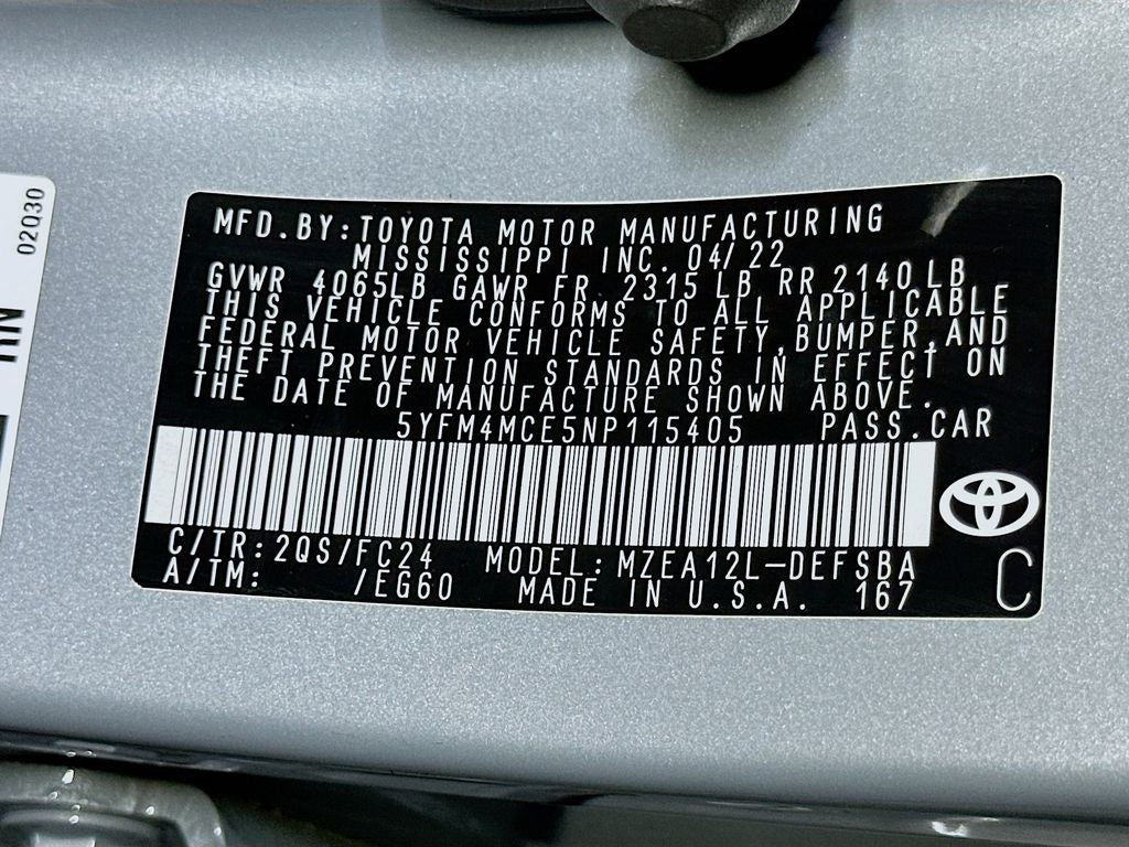 2022 Toyota Corolla APEX SE