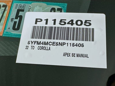 2022 Toyota Corolla APEX SE