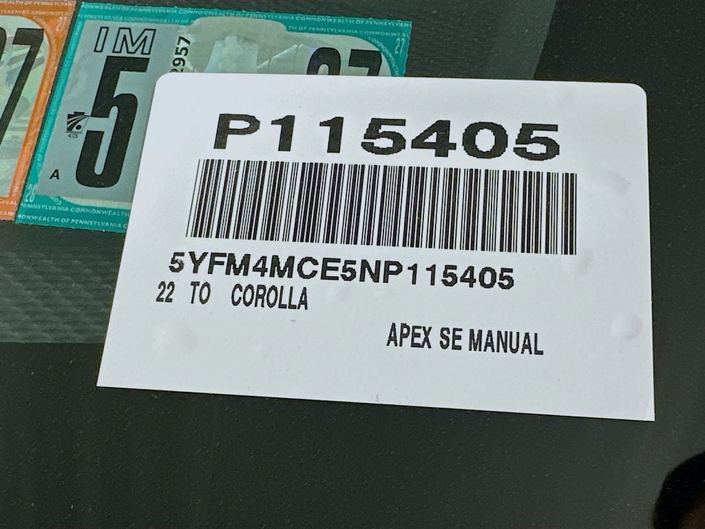 2022 Toyota Corolla APEX SE