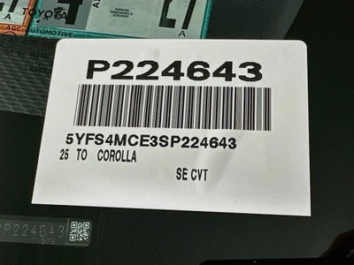 2025 Toyota Corolla SE