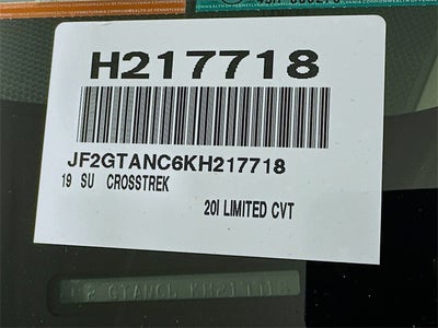 2019 Subaru Crosstrek 2.0i Limited