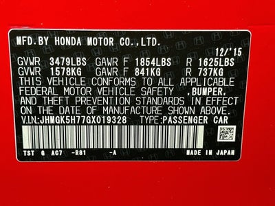 2016 Honda Fit EX