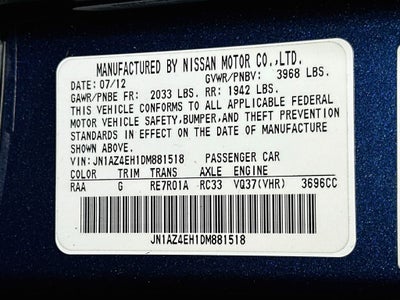 2013 Nissan 370Z Base