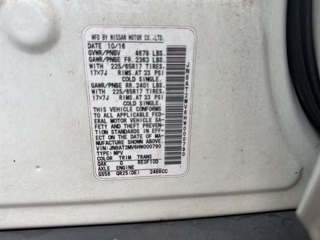 2017 Nissan Rogue SV