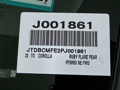 2023 Toyota Corolla Hybrid SE