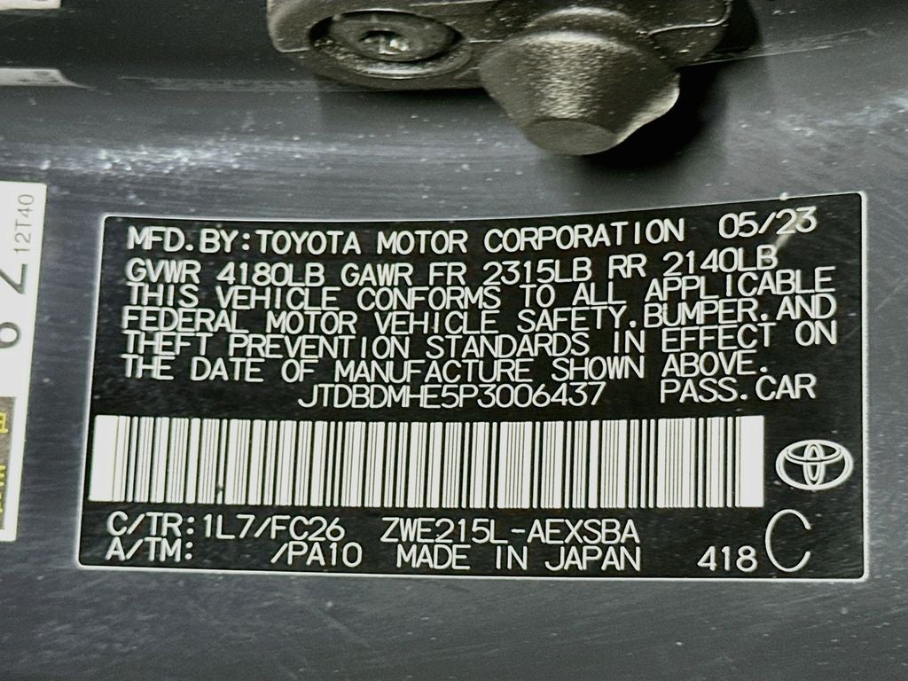 2023 Toyota Corolla Hybrid SE