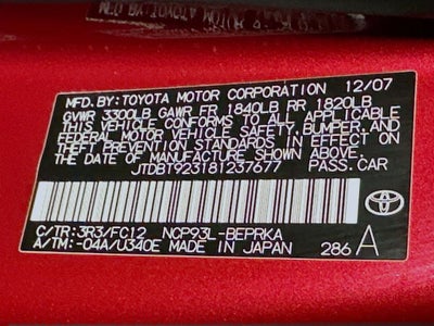 2008 Toyota Yaris Base