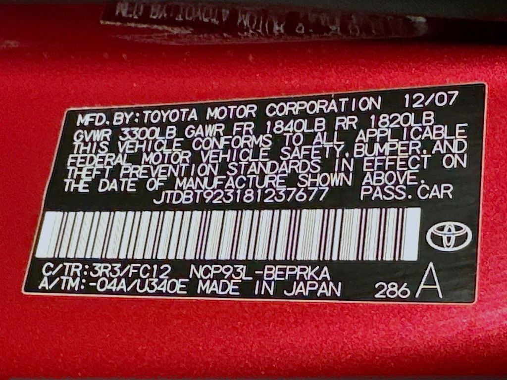 2008 Toyota Yaris Base