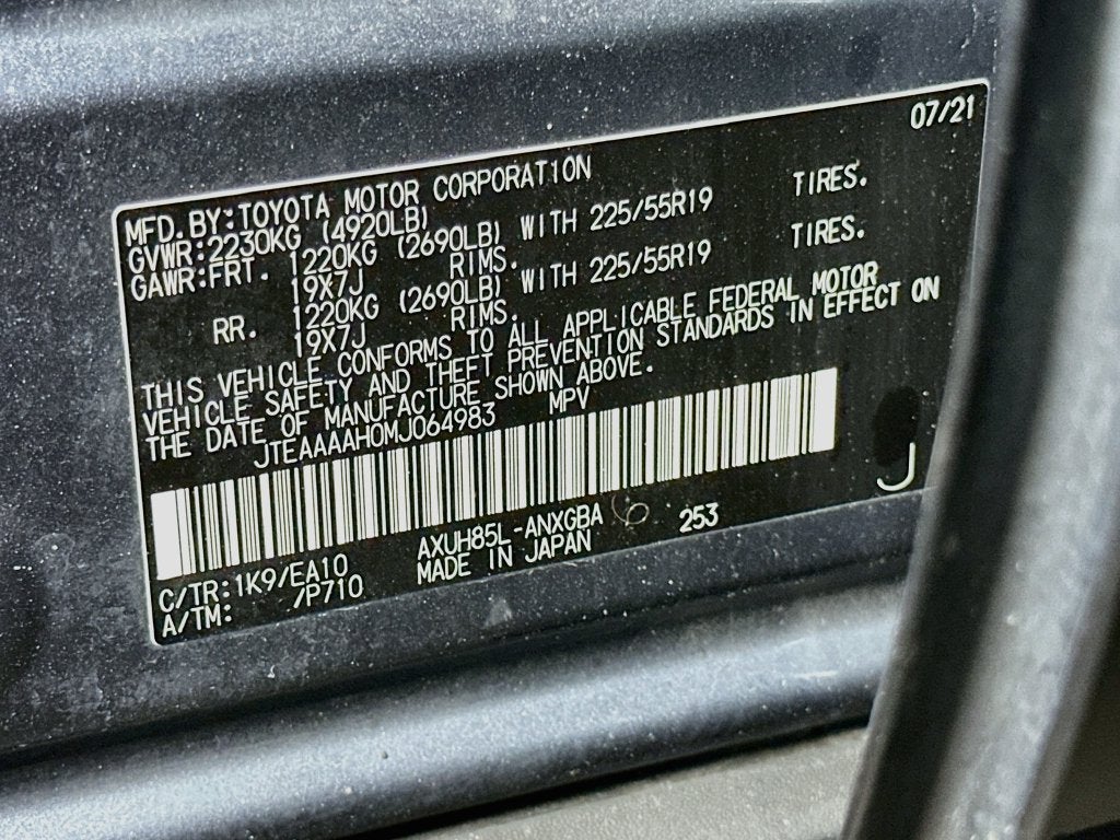 2021 Toyota Venza XLE
