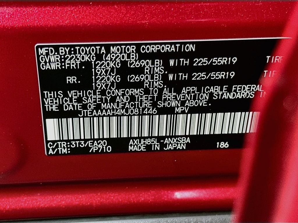 2021 Toyota Venza Limited