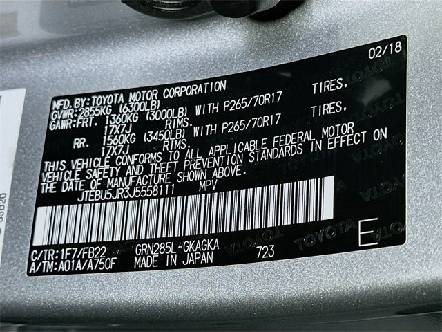 2018 Toyota 4Runner SR5