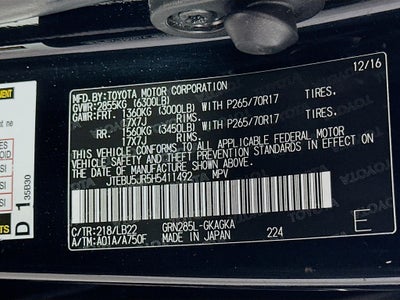 2017 Toyota 4Runner SR5 Premium
