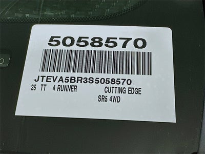 2025 Toyota 4Runner SR5