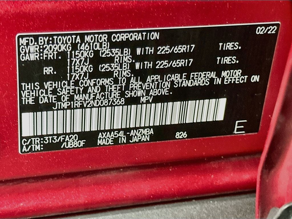 2022 Toyota RAV4 XLE