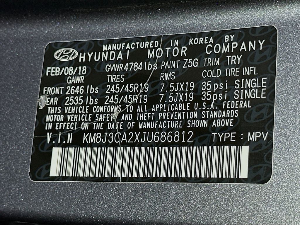 2018 Hyundai Tucson Limited