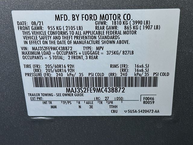 2021 Ford EcoSport S