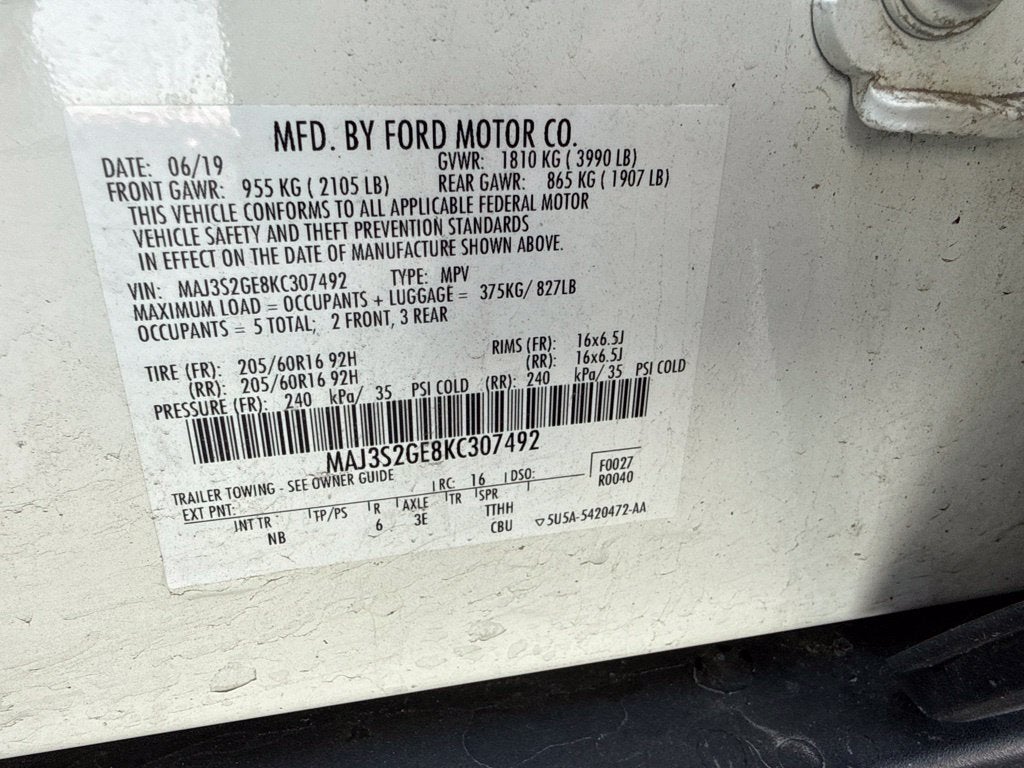 2019 Ford EcoSport SE