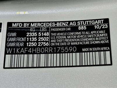 2024 Mercedes-Benz C-Class C 300 4MATIC®