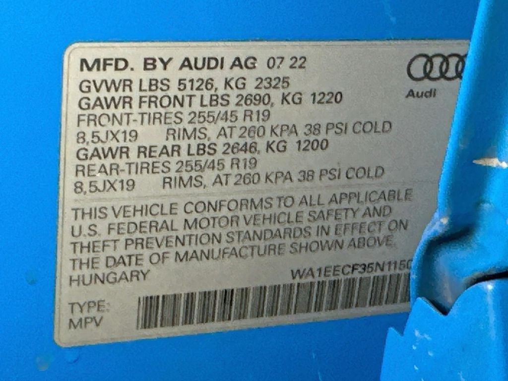 2022 Audi Q3 Premium Plus S Line quattro