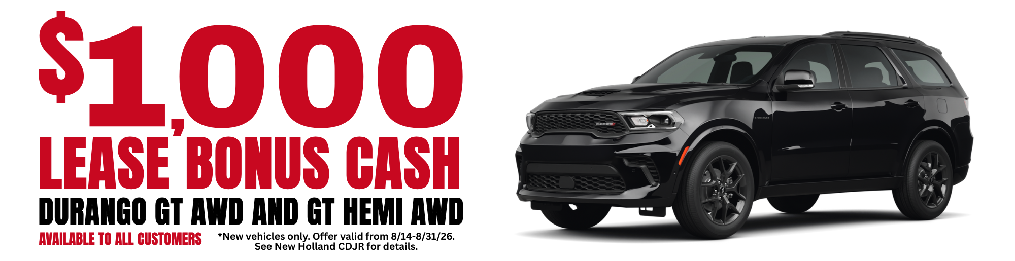 Durango Lease Bonus Cash