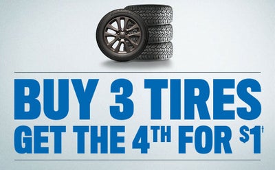 Buy 3 Tires get the 4th for $1!